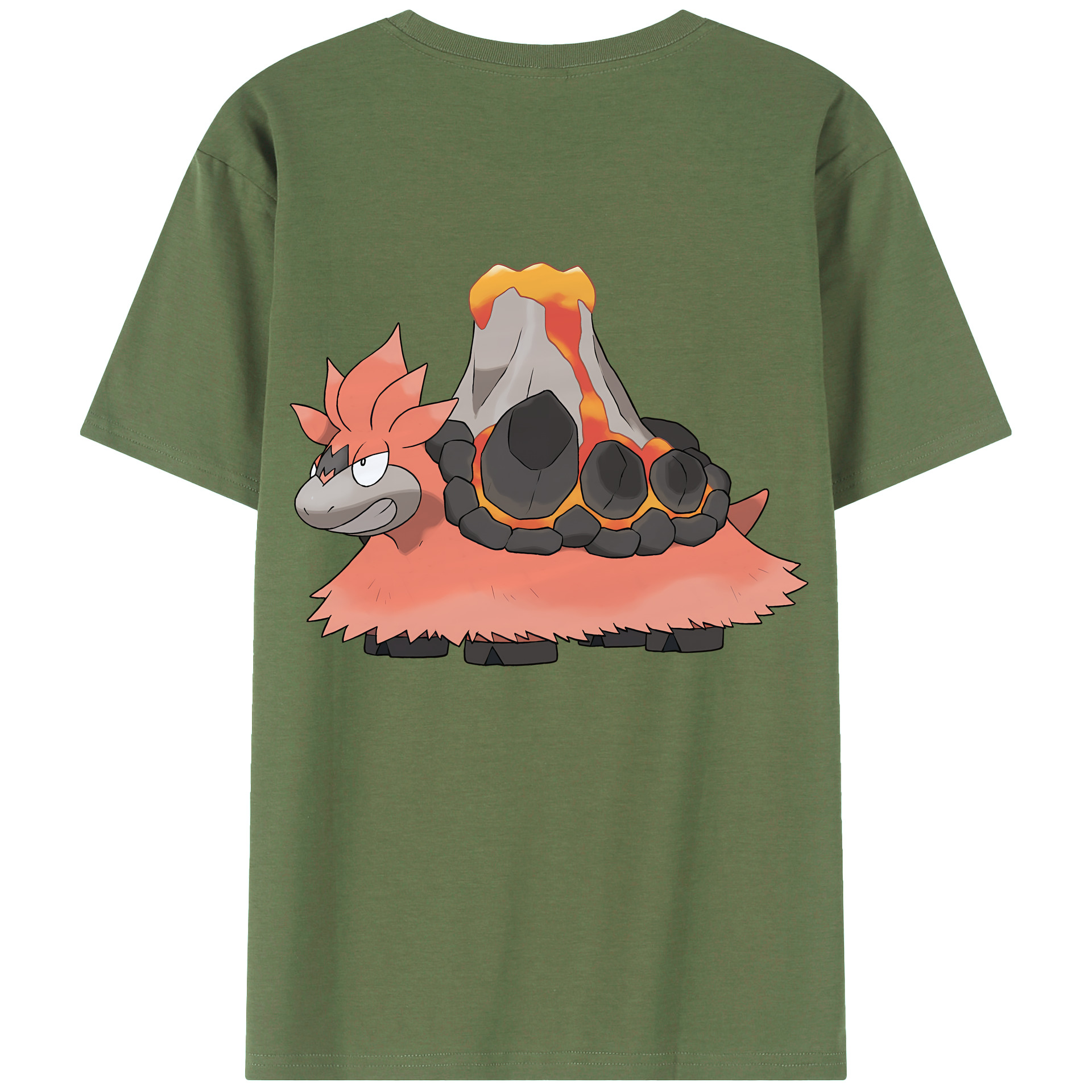 （画像用） ポケットモンスター Pokémon 綿100％ メンズ半袖Tシャツ（バックプリント） 通気性